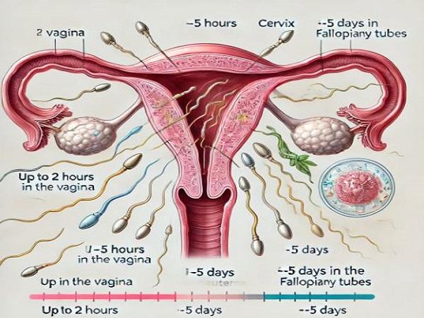 Tinh trùng sống được bao lâu trong cơ thể phụ nữ?